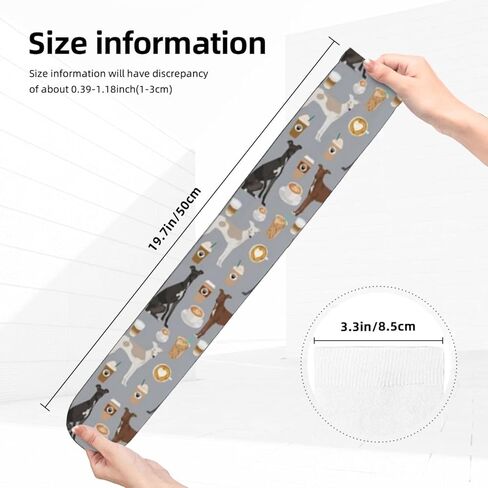 chegna Italian Greyhounds Coffees Latte Coffee Espresso Coffee Compression Socks for Women & Men Circulation 15-20 mmHg is Best Support for Athletic Running Cycling, Coffee, One size in Kuwait