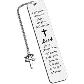Bookmarks Graduation Gifts for Women Men Him Christian Class of 2025 Book Lovers Gifts Graduate Book Marks Christmas Stocking Stuffer Religious Bible Verse Graduation Students Reading Know Gifts
