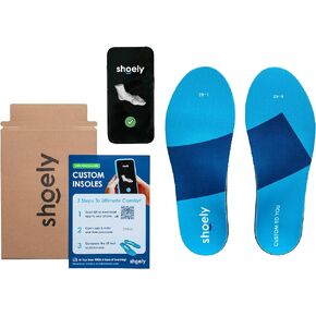 Shoely Custom Insoles | Shoe Inserts for Arch Support, Relief for Flat Feet, High Arches, Plantar Fasciitis, & Foot Pain | Perfect for Daily Use & Athletics | Made to Fit Using iPhone 3D Foot Scan