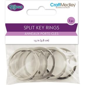 MultiCraft Split Key Ring 1.5" Silver