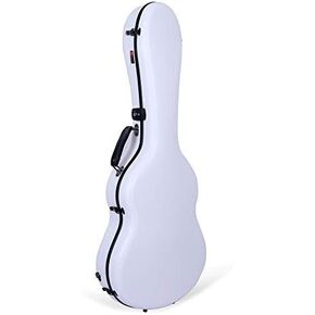 Crossrock Black, 4-String Fiber 4/4 Classical Guitar Case, Purity Ultra-Light Carbon Hard-Shell 4.5lb (CRF7000CBK)