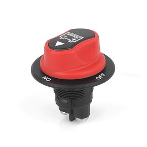 Black Brass Battery Isolator ON Off Kill Switches Car Race Rally Switches for Motorcycles Cars Boats (100A 32VDC)