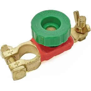 مفتاح بطارية SiMaXuanCar 12 فولت - 24 فولت، مفتاح فصل البطارية العلوي، عازل مفتاح البطارية الرئيسي لقطع الطاقة الإيجابي (إصدار صامولة الجناح النحاسي) in Kuwait