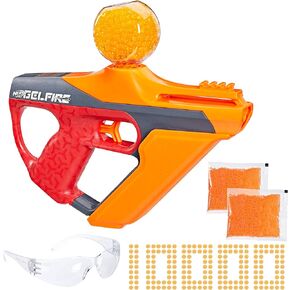مسدس Nerf Pro Gelfire Uproar Full Auto Blaster، 150 إطارًا في الثانية، 10,000 طلقة جل فاير، 400 قادوس دائري، نظارات، للأعمار من 14 عامًا فما فوق