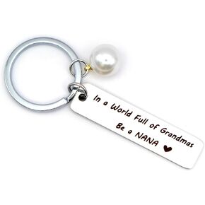 Nana Gifts Mother's Day for Grandma from Granddaughter Grandson Birthday Gifts for Nana Gigi Mimi Jewelry Christmas Gifts for Grandmother Mom Gift Keychain Soon to be Nana Expecting Grandma Gifts
