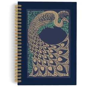 ANIANG Peacock Spiral Notebook, Vintage Natural Bird Journal, Antique Journal, Animal 5.5"x8.3" 164pages Lined Notebooks College Ruled, Peacock Gifts Notebook for Women Office School Supplies