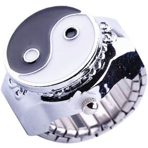 Gatuida 2 Pcs Disc Ring Watch Small Ring Watch Vintage Rings for Women Men Ring Watch Metronome Watch Ring Watch