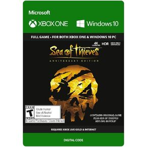 Sea of ​​Thieves: Anniversary Edition Xbox One - Xbox One حصريًا - تصنيف ESRB T (للمراهقين 13+) - لعبة أكشن/مغامرة - دعم متعدد اللاعبين - إصدار الذكرى السنوية