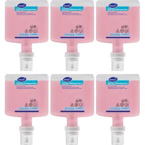 Diversey 100907877 Soft Care All Purpose Foam, Hand Soap & Hair & Body Wash, For IntelliCare dispenser, Citrus Scent, 1.3-Liter (Pack of 6)