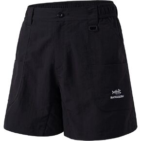 BASSDASH Men's 6" Fishing Shorts UPF 50+ Water Resistant Quick Dry Hiking Cargo Shorts with Multi Pocket