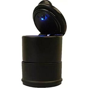 Goliton LED Portable Car Truck Auto Office Cigarette Ashtray Holder Cup - Black