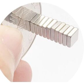 Magnetics 4x4x1.3mm 100-Piece Rectangular Magnets Ideal for refrigerators, Handicraft Projects, whiteboards, DIY Projects, Office Magnets - Map Square ma