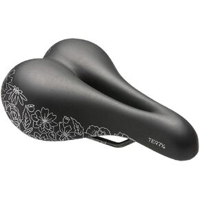 Terry Bike Saddle Womens Cite X Gel Saddle, Bicycle Seat for Women, Wide Comfortable Shock-Absorbing Gel Bike Seat with Center Cutaway