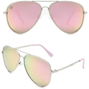 Woosh Mirrored Polarized Lightweight UV 400 Aviator Sunglasses for Men and Women
