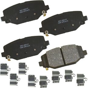 Bendix Premium Rear Brake Pads for Chrysler Town & Country 2016-2012, Dodge Grand Caravan 2017-2012, Journey 2017-2012, Ram C/V 2015-2012, Volkswagen Routan 2014-2012- (SBC1596)