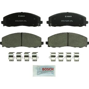 BOSCH BC1589 QuietCast Premium Ceramic Disc Brake Pad Set - Compatible With Select Chrysler Pacifica, Town & Country; Dodge Grand Caravan, Journey; Ram C/V; Volkswagen Routan; FRONT