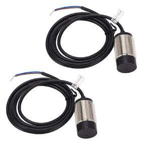 Inductive Proximity Sensor, 30mm Diameter 2 Set Proximity Switch Inductive AC NC Normally Closed 2 Wire Cylinder Sensor Anti Interference, Inductive