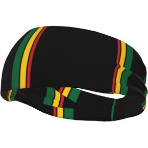 Cute Jamaica Flag Workout Headbands for Men Women Boys Girls Sports Sweatbands for Running Yoga, Workout Hairband