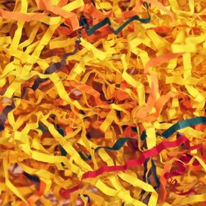 WAKABAKA Crinkle Cut Paper Shred Filler (1LB) for Gift Wrapping & Basket Filling | Mixed Colors for Festivals | WAKABAKA (Mixed Color)
