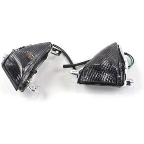 Arashi Front Indicator Turn Signal Lens Light Cover for Kawasaki Ninja ZX6R ZX636 2005-2006 / Ninja ZX10R ZX-10R 06-07 / Ninja 650R 2006-2008 / Ninja ZX14R 06-10 / Concours 14 GTR1400 08-10 Smoke Lens