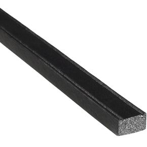 Trim-Lok X103HT-25 EPDM إسفنجة خلوية مغلقة HT (أكريليك عام) ختم مطاطي PSA، مضلع، ارتفاع 0.375 بوصة، عرض 0.625 بوصة، مستطيل