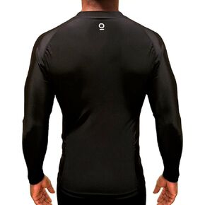 Optimal Human BJJ Jiu Jitsu Long Rashguard - No Gi Rash Guard - for Grappling, MMA, Wrestlng | IBJJF Approved