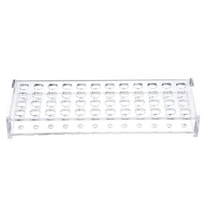 YOKIVE Tube Rack, Acrylic Test Tube Rack Holder | Great for 1.5ml, 2ml Lab Test Tube(Clear, 48-Sockets)