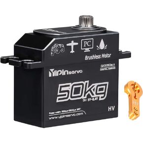 GoolRC 70kg Brushless Servo, IP67 Waterproof High Torque Servo with 25T Servo Arm, 180° Full Metal Body Servo Motor for 1/10 1/8 1/5 RC Toys