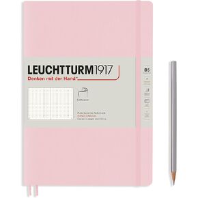 LEUCHTTURM1917 - تكوين غلاف ناعم للكمبيوتر المحمول B5-123 صفحة مرقمة للكتابة واليوميات (عادي، مسحوق) in Saudi Arabia