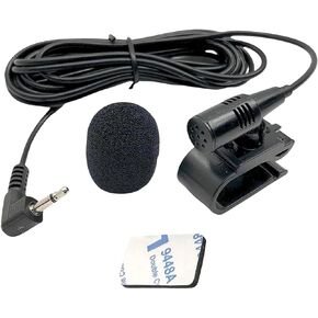 Goodsby Microphone 3.5mm Mic Handsfree Dash Car Stereo Receiver Replacement for JVC KD-X270BT KW-M150BT KW-M560BT KW-M740BT KW-V200BT KW-V240BT KW-V250BT KW-V25BT KW-V30BT KW-V320BT KW-V340BT