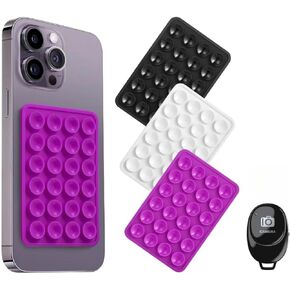 CIEO Suction Cup Phone Mount with Camera Shutter Remote Control with Bluetooth Wireless Technology- Create Amazing Photos and Videos Hands-Free - Works with Most Smartphones and Tablets