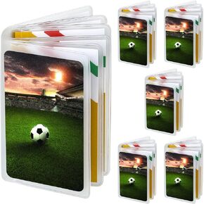 Hariendny 6 Packs 6 Page Wallet Insert Plastic Credit Card Sleeves Holder Wallet Pictures Holder Clear Wallet Credit Sleeves for Men Women