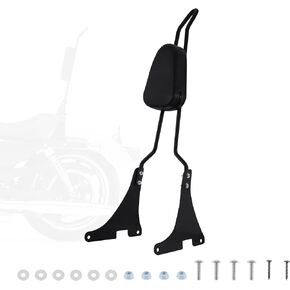 مسند ظهر للراكب الخلفي قابل للفصل من Samger Sissy Bar لـ Harley Sportster XLH883 XL883R XL883C XLH1200 أسود in Kuwait