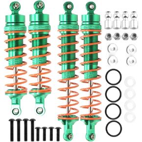 4pcs Full Alloy Front Rear Shock Absorber Damper for Arrma 3S Granite Big Rock Senton Typhon MEGA550 Granite Senton Typhon, Upgrade Parts of AR330550 AR330551 (Green) in Kuwait