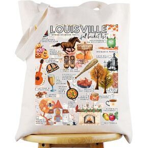 WZMPA Louisville Travel Tote Bag Louisville Vacation Gift Louisville Trip Shoulder Bag Louisville Souvenir Merchdise