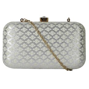 HOMEMPORIA Ethnic design Clutch bag with golden chain | Shoulder Bags |Crossbody Bag Purses |Handbags |Evening Bag| Clutch bag with Chain for Women.