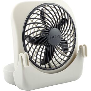 Treva 5-inch Pet Crate Fan for Cooling Dogs and Other Pets. 2 Cooling Speeds, Battery Powered
