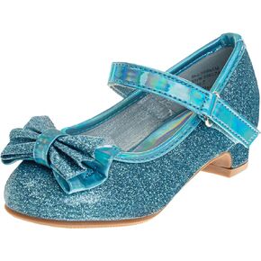 Josmo Dress Pumps Closed Toe Heels for Kids Girls - Block Heel Pump Dressy Shoe with Bow (Toddler/Little Kid/Big Kid)