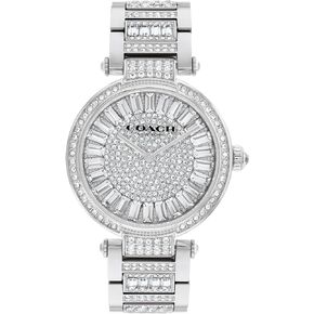 Coach Cary Watch for Women - 2H Quartz Bracelet Watch with Crystals on The Dial - Water Resistant 3 ATM/30 Meters - Gift for Her - Timeless Elegance, Perfect for Day or Night - 34mm