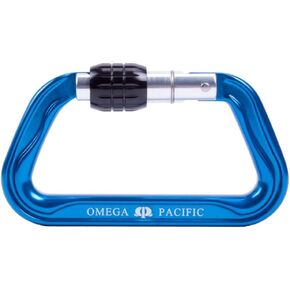 Omega Pacific Standard D Aluminum Keylock Screw-Lok Carabiner - Certification: NFPA 2500 (1983), 2022 ED Technical Use