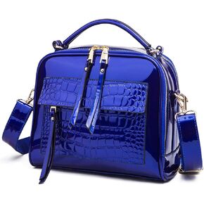 Chikencall Women Patent Leather Handbag and Purses PU Satchels Shoulder Bags Crossbody Bags