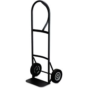 Safco Products Tuff Truck Continuous Handle Hand Truck - 400 lbs. Capacity -Black Powder Coat Finish - With Flow-Back Handle Design - Heavy-Gauge Tubular Steel Frame. For Moving Storage and More