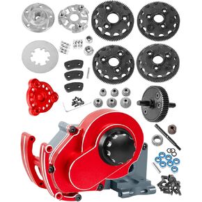 RC Transmission Complete Upgrades Part for 1/10 Slash 2WD(VXL),Rustler 2WD(VXL),Stampede 2WD(VXL),Bandit 2WD(VXL),Alloy Aluminum Gearbox,Replace #3695,Titanium, Titanium(1set)