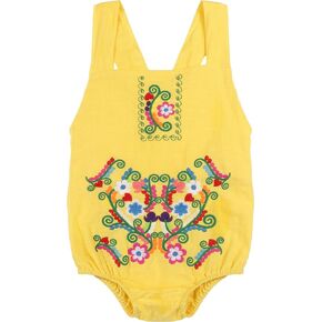 YZXDORWJ Mexican Floral Baby Girl Romper Embroidered Baby Bodysuit Fiesta Cinco de Mayo Outfit