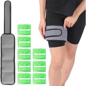 Reusable Knee Ice Packs for Injuries - Multi-Use Gel Ice Pack Wrap with 8 Gel Packs | Hot and Cold Pack - Knee, Elbow, Ankle, Neck, Reusable Ice Packs for Injuries