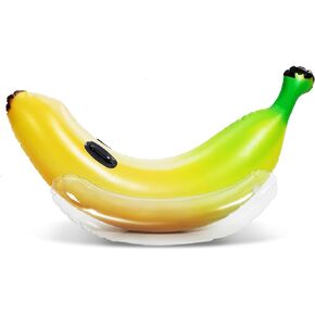 Sloosh Inflatable Banana Pool Float - Ride on Banana Pool Floats Funny Swimming Pool Party Decorations