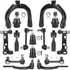 Front Lower Control Arm Support Bracket Suspension Kit Fit for Chevrolet Trailblazer, Fit for GMC Envoy 2002-2009, Fit for Buick Rainier 2004-2007, Bravada 2002-2004, with Ball Joint - 4 pcs