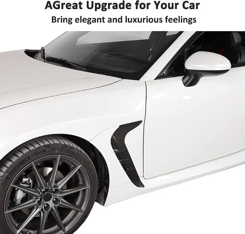 غطاء فتحة تهوية جانبية للسيارة من أجل Subaru BRZ Toyota 86 2022 ملصق جانبي للحاجز الجانبي للتهوية (ألياف الكربون) in Saudi Arabia