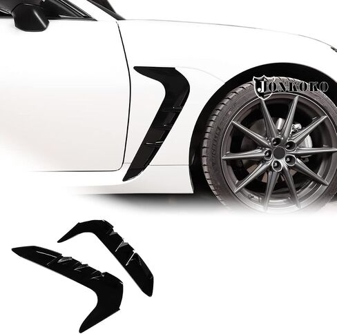 Car Side Fender Side Air Vent Cover Trim for Subaru BRZ Toyota 86 2022 Fender Side Gills Air Vent Decorative Side Wing Sticker (Carbon Fiber) in Saudi Arabia