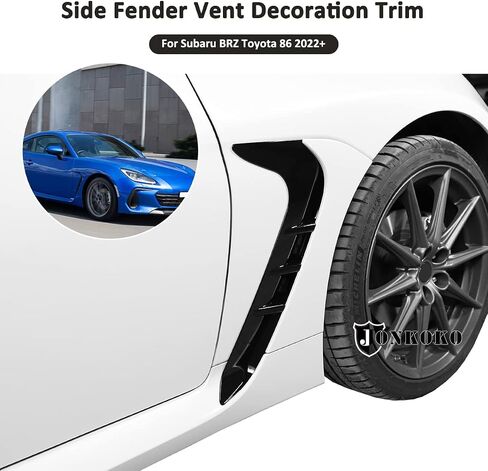 Car Side Fender Side Air Vent Cover Trim for Subaru BRZ Toyota 86 2022 Fender Side Gills Air Vent Decorative Side Wing Sticker (Carbon Fiber) in Saudi Arabia